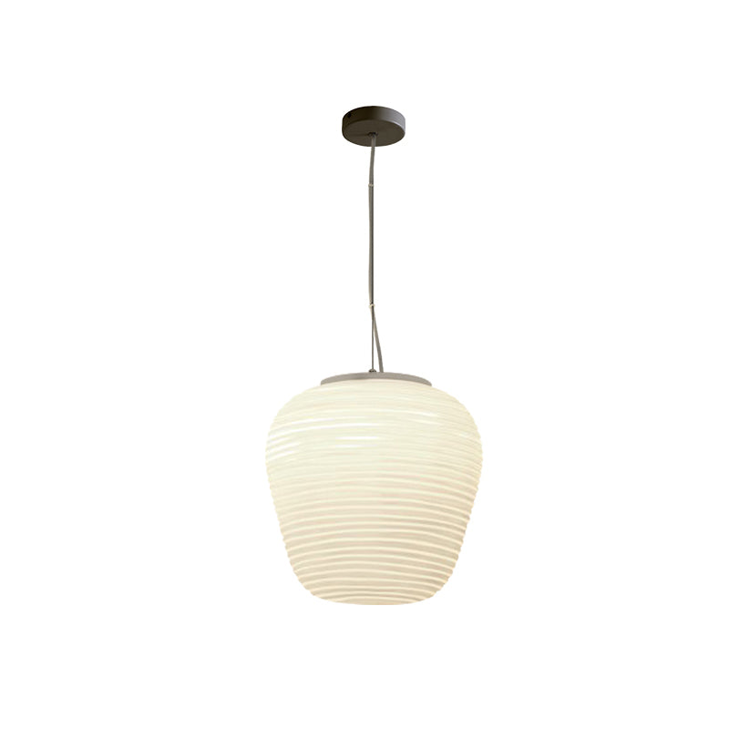 Lampada a sospensione per soffitto - Lampada moderna in vetro rigato