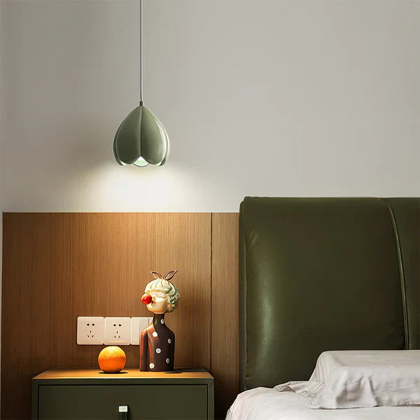 Lampada a sospensione color crema in stile francese, rustica, design ispirato alla natura