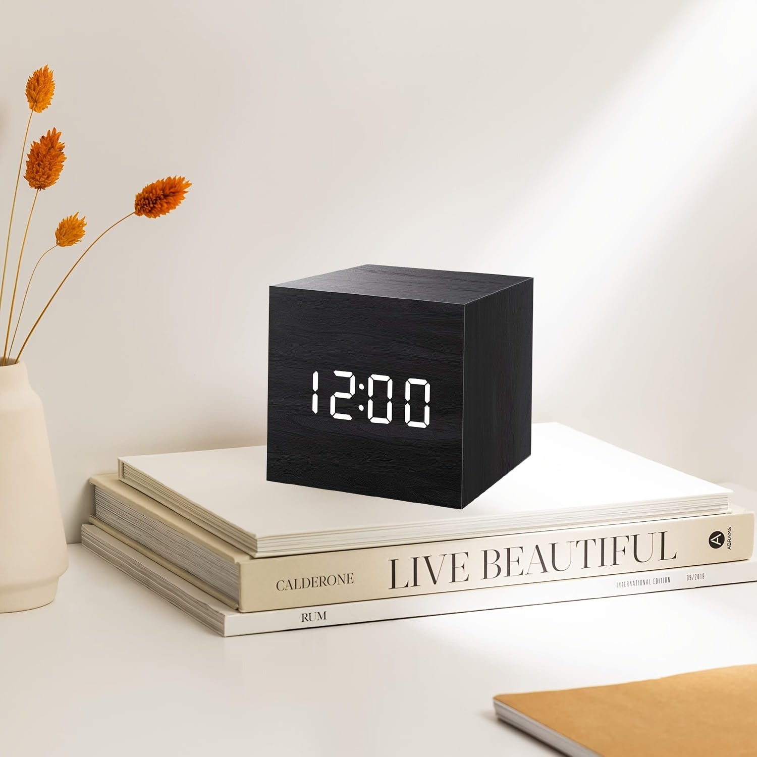 WoodTime - Wooden Alarm Clock with LED Display