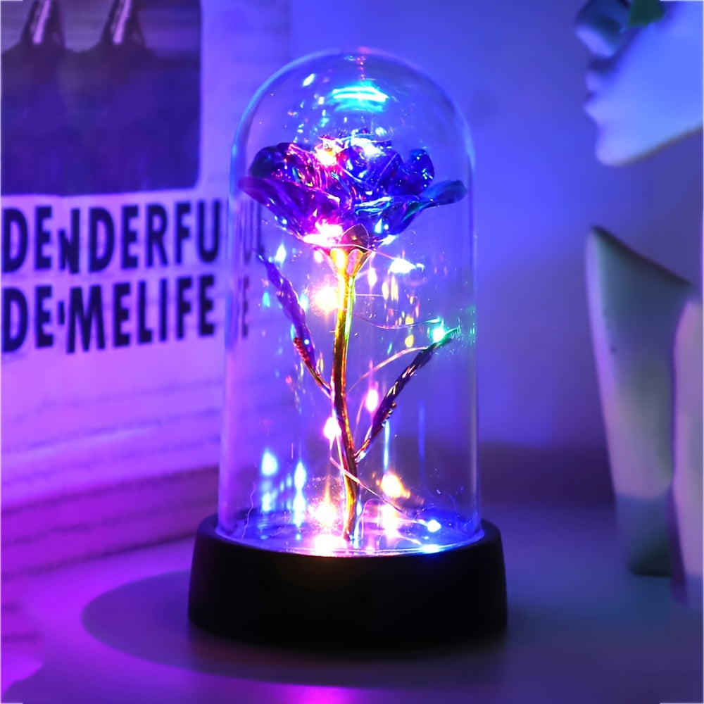 GoldenRose - Elegant Rose Flower Lamp for Gifts and Decoration