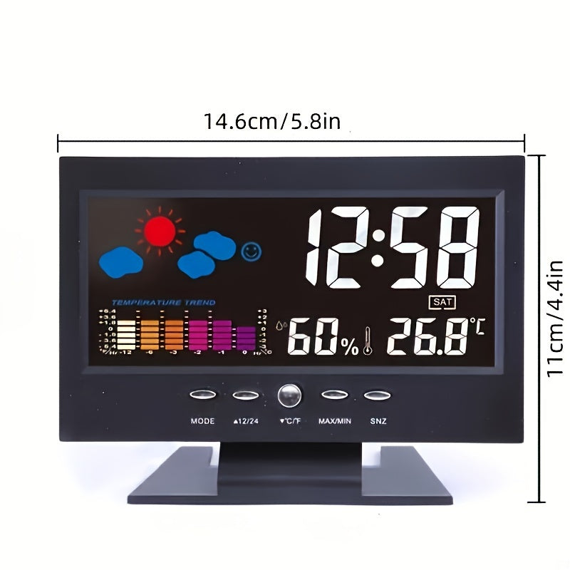 SilentTime - Sveglia Digitale Silenziosa con Visualizzazione di Temperatura e Umidità