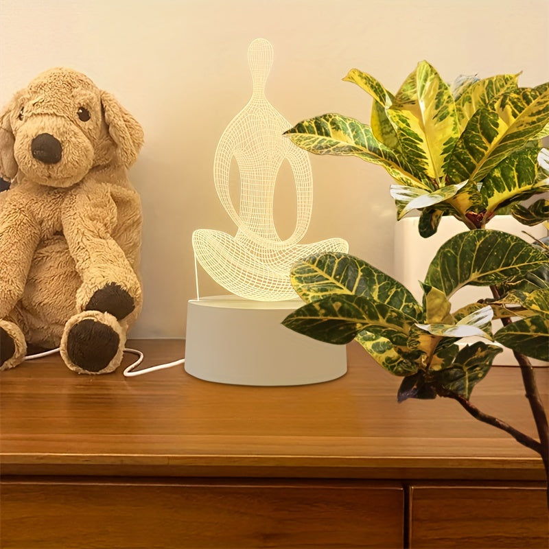 ZenLight - 3D Yoga Night Light with USB Connection