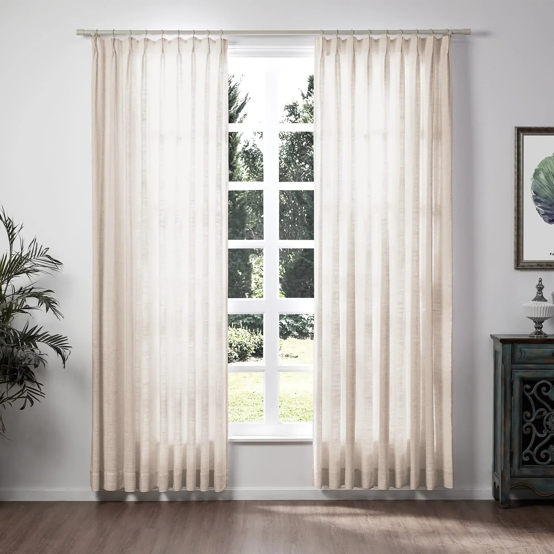 Tende in lino per soggiorno Eleganti tende filtranti la luce