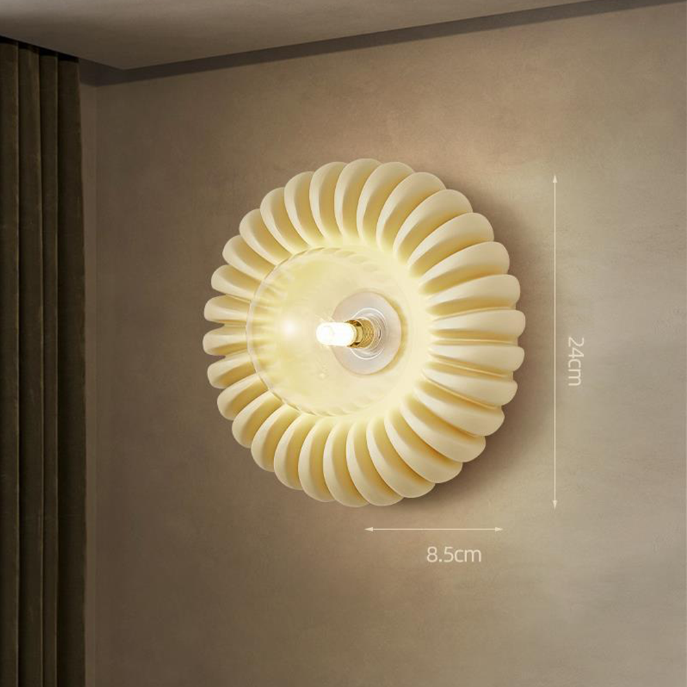 Lampada da parete a corridoio in resina creativa stile francese