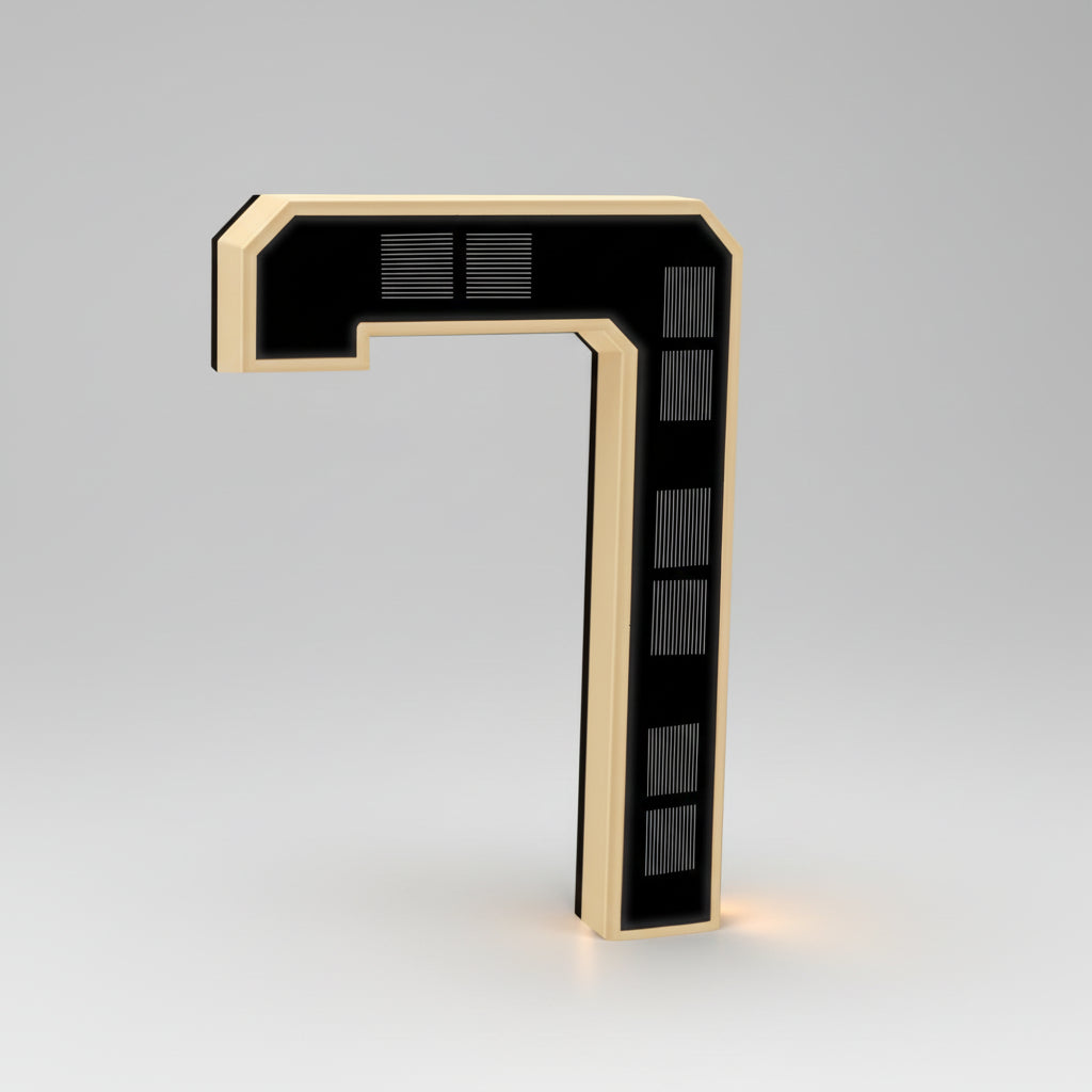 Solar House Number Light LED Display Waterproof Solar Powered