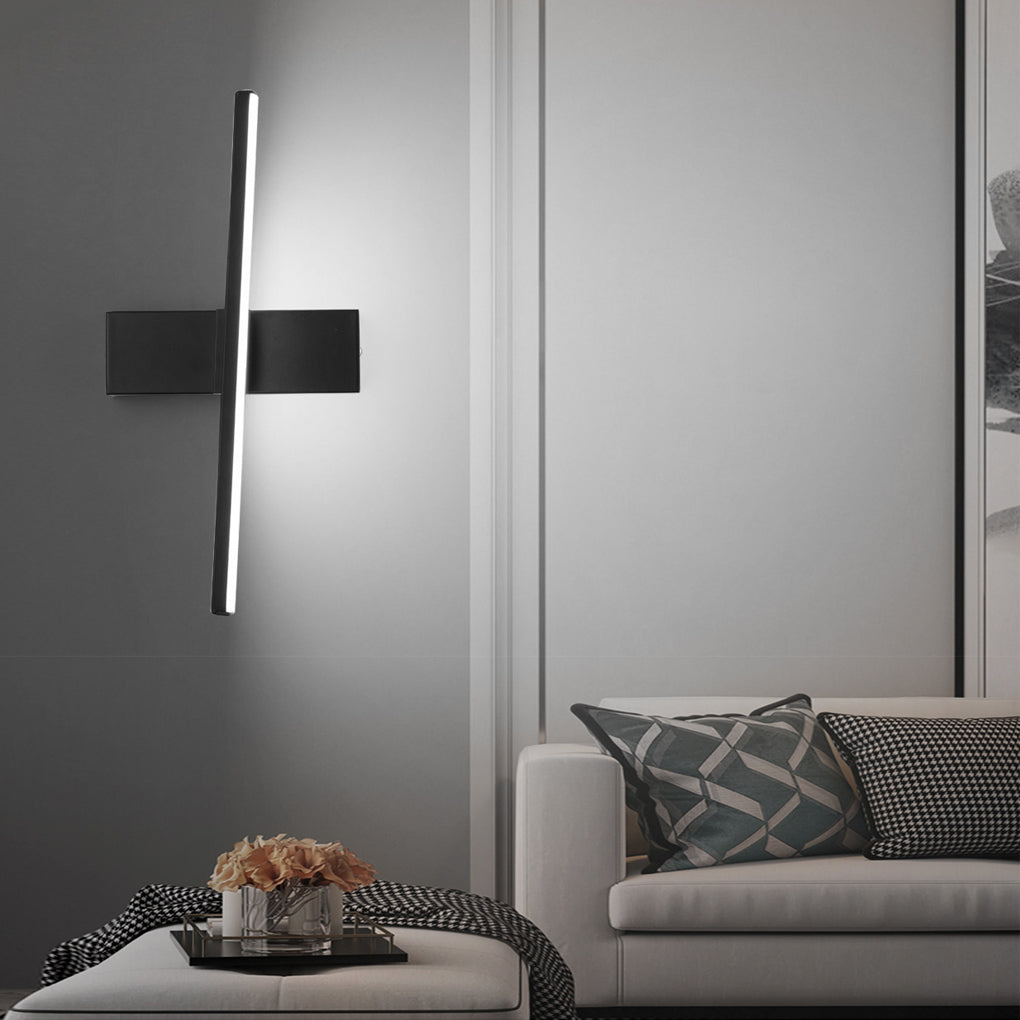 Lampada da parete moderna a striscia LED girevole