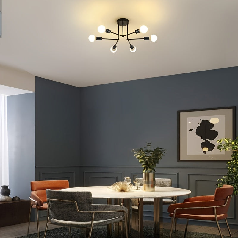 RetroLight - Industrial 6-head Ceiling Lamp