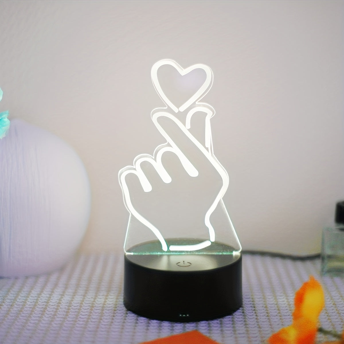 IllumiHeart - 7-color LED Night Light with Touch Control