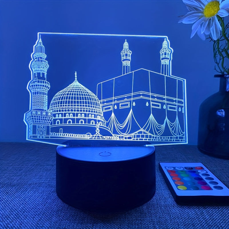 DecoLight - 3D Night Lamp with Remote Control and 16 Colors