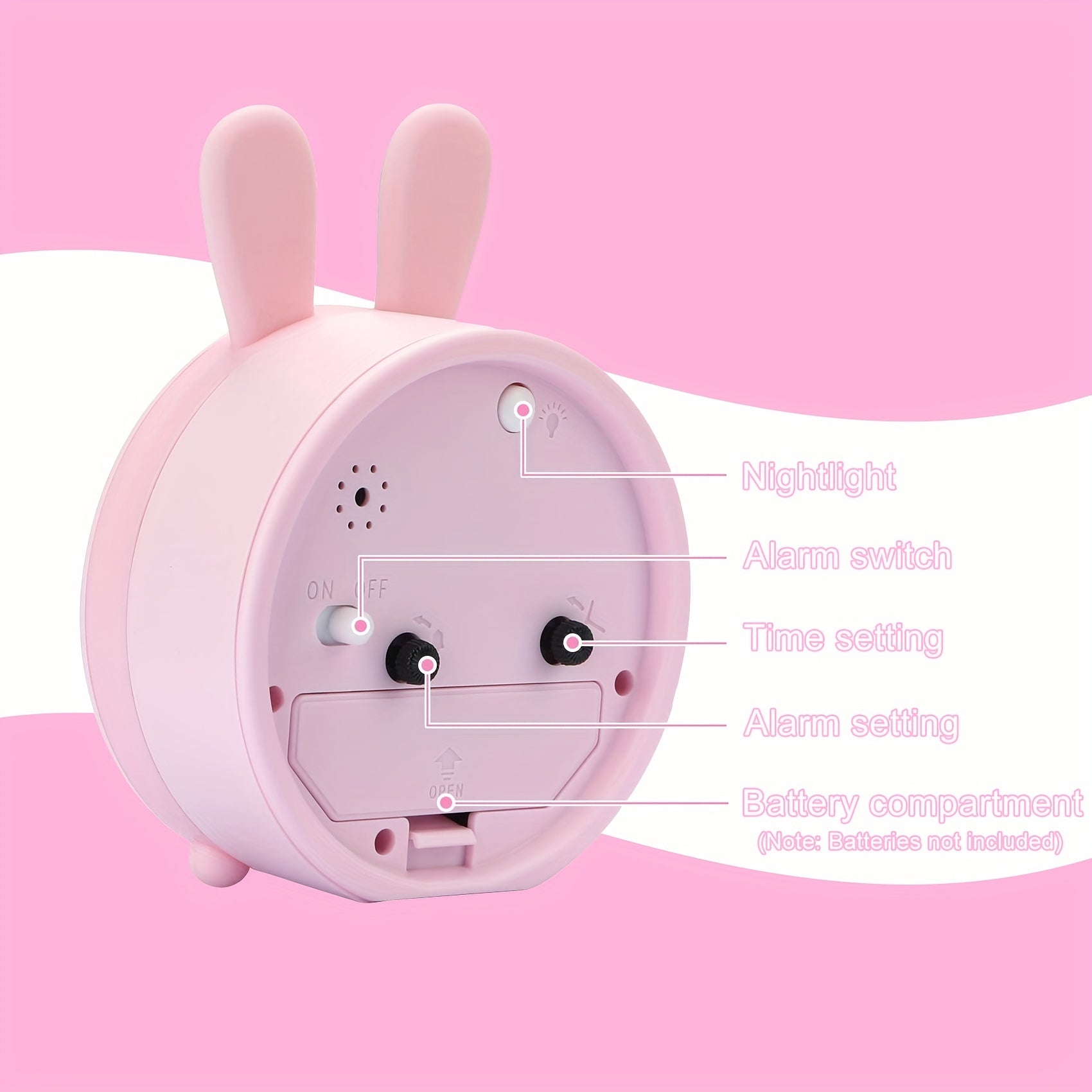 SilenTime - Shady Silent Alarm Clock with Night Light