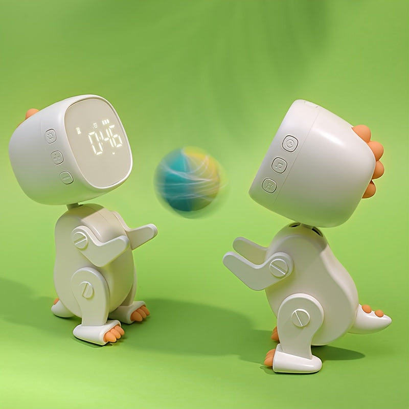 TimeDino - Slimme Cartoon Wekker met USB-Oplaadpoort