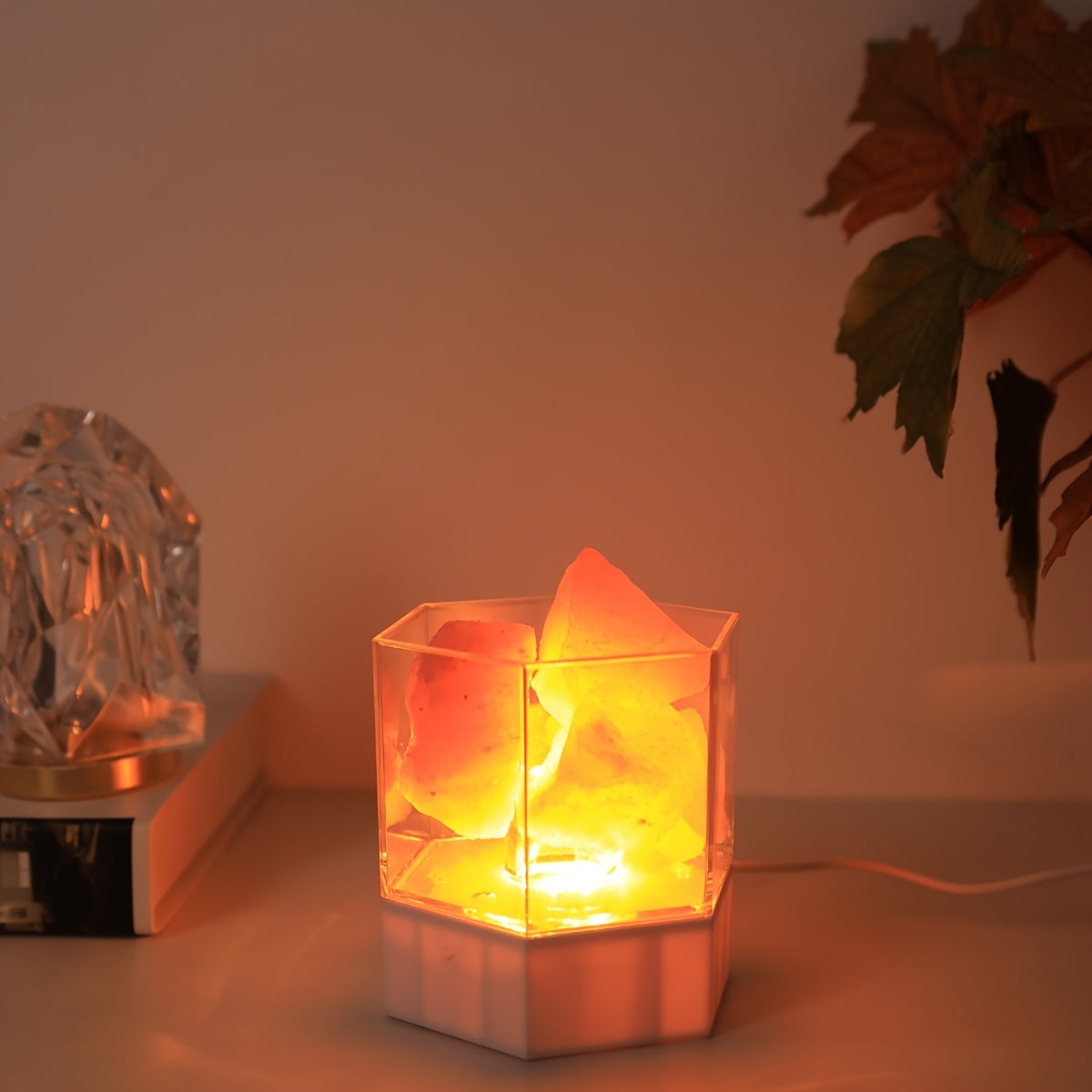 Salt Lamp - Himalayan Night Lamp with USB Connection