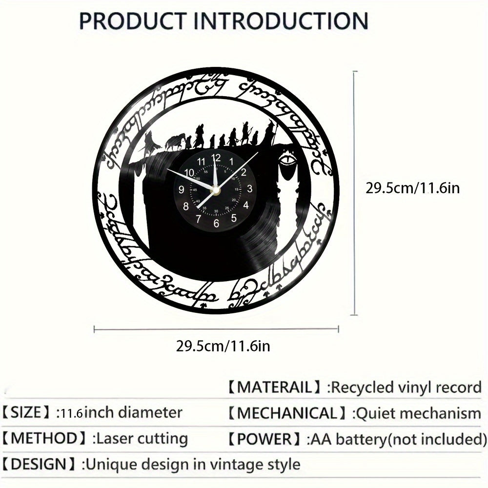 MythicWarrior - Silent Vinyl Wall Clock