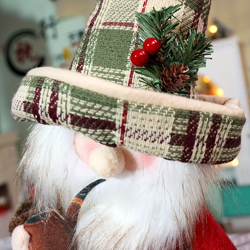ClassicSanta - Checkered Santa Snowman Figure