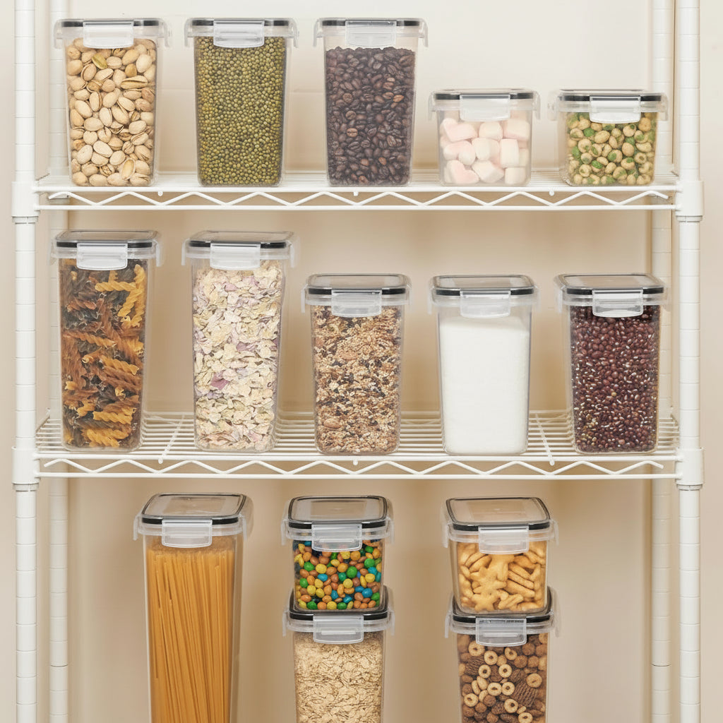 Storage Container Set Airtight Stackable Storage Boxes