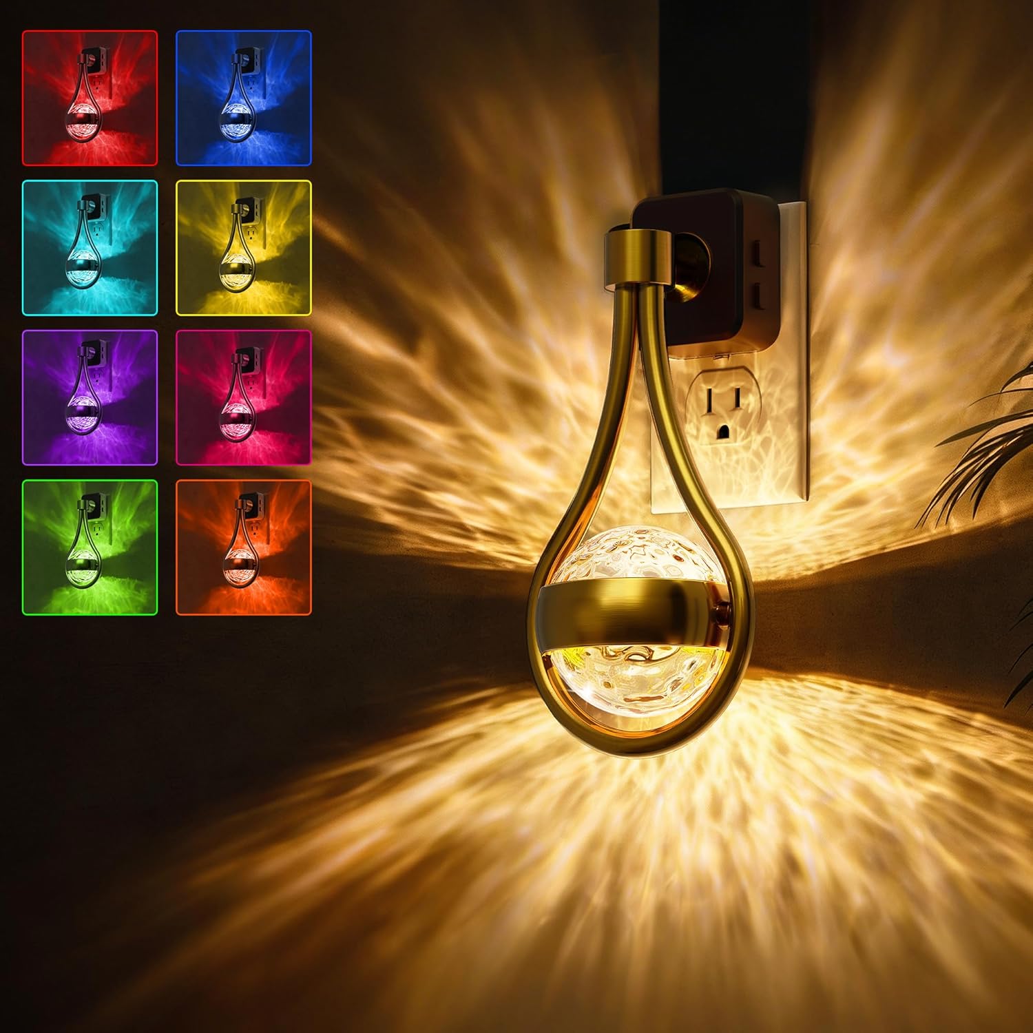Modern Night Lamp Adjustable Color Temperature Sensor