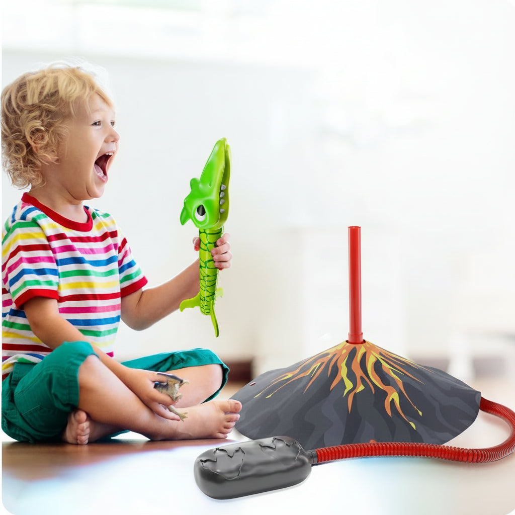 Kids Dino Rocket Launcher Interactive Outdoor Toy