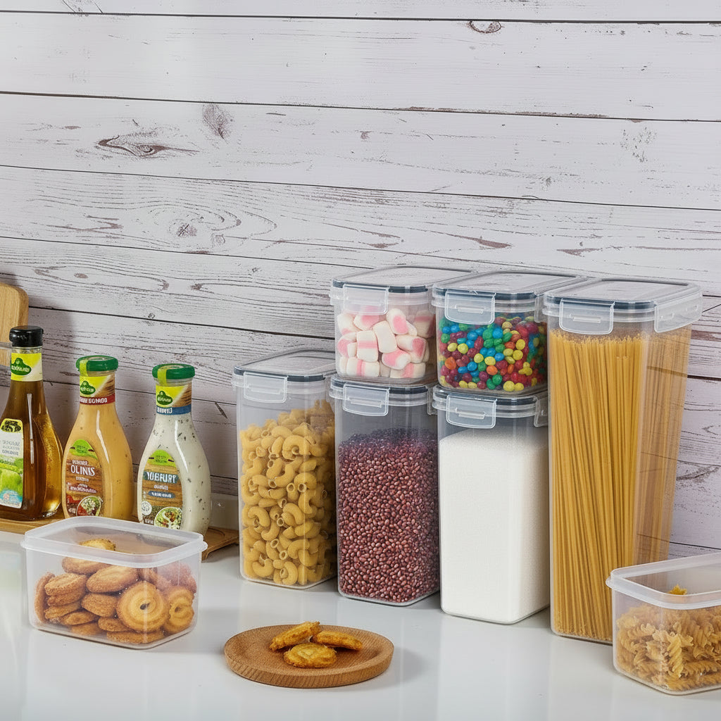 Storage Container Set Airtight Stackable Storage Boxes