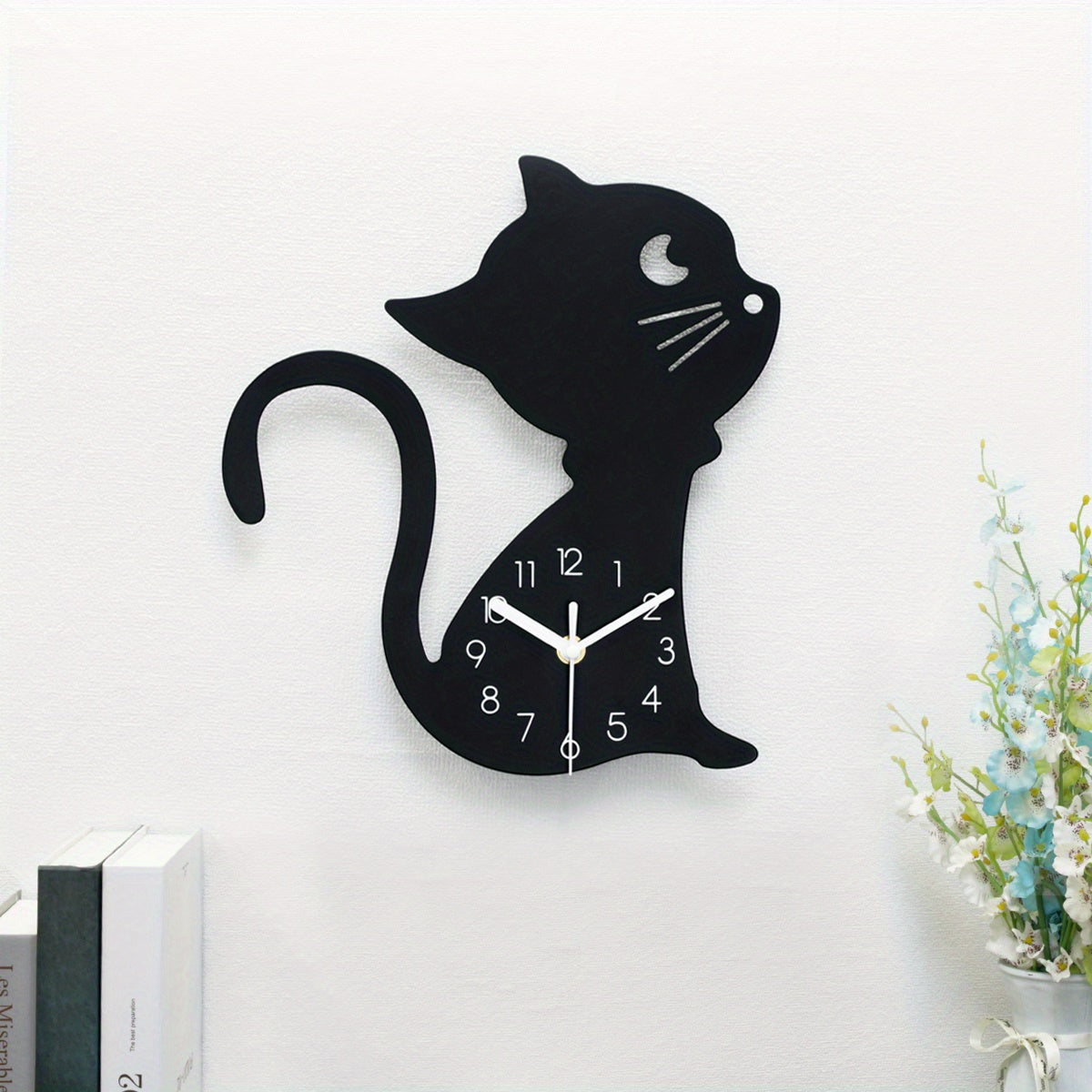 ModernPaws - Orologio da Parete Creativo per Gatti per Interni Eleganti