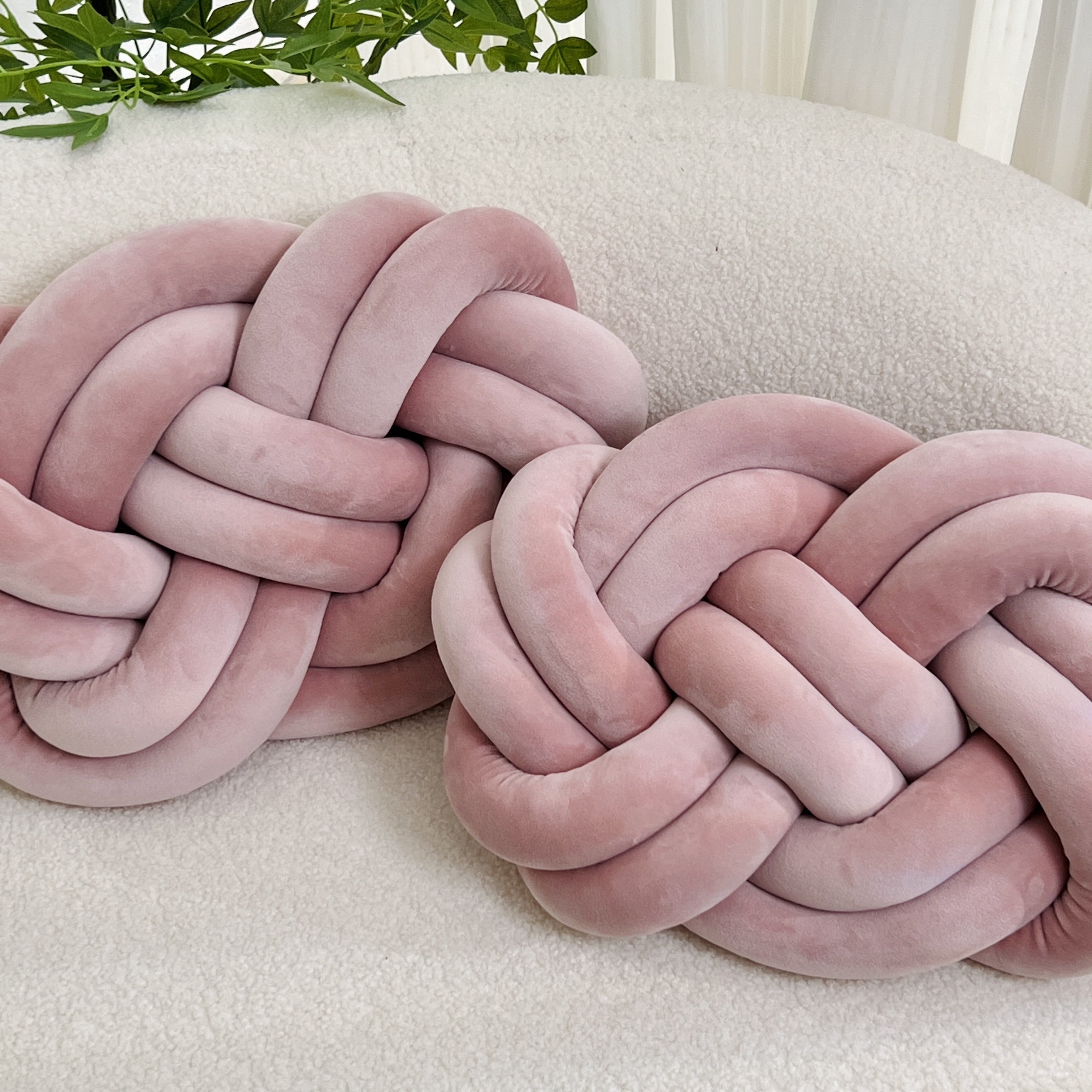 2 Pieces Button Ball Cushions - Soft Plush Cushions, Decorative Cushions for Bed, Sofa, and Living Room