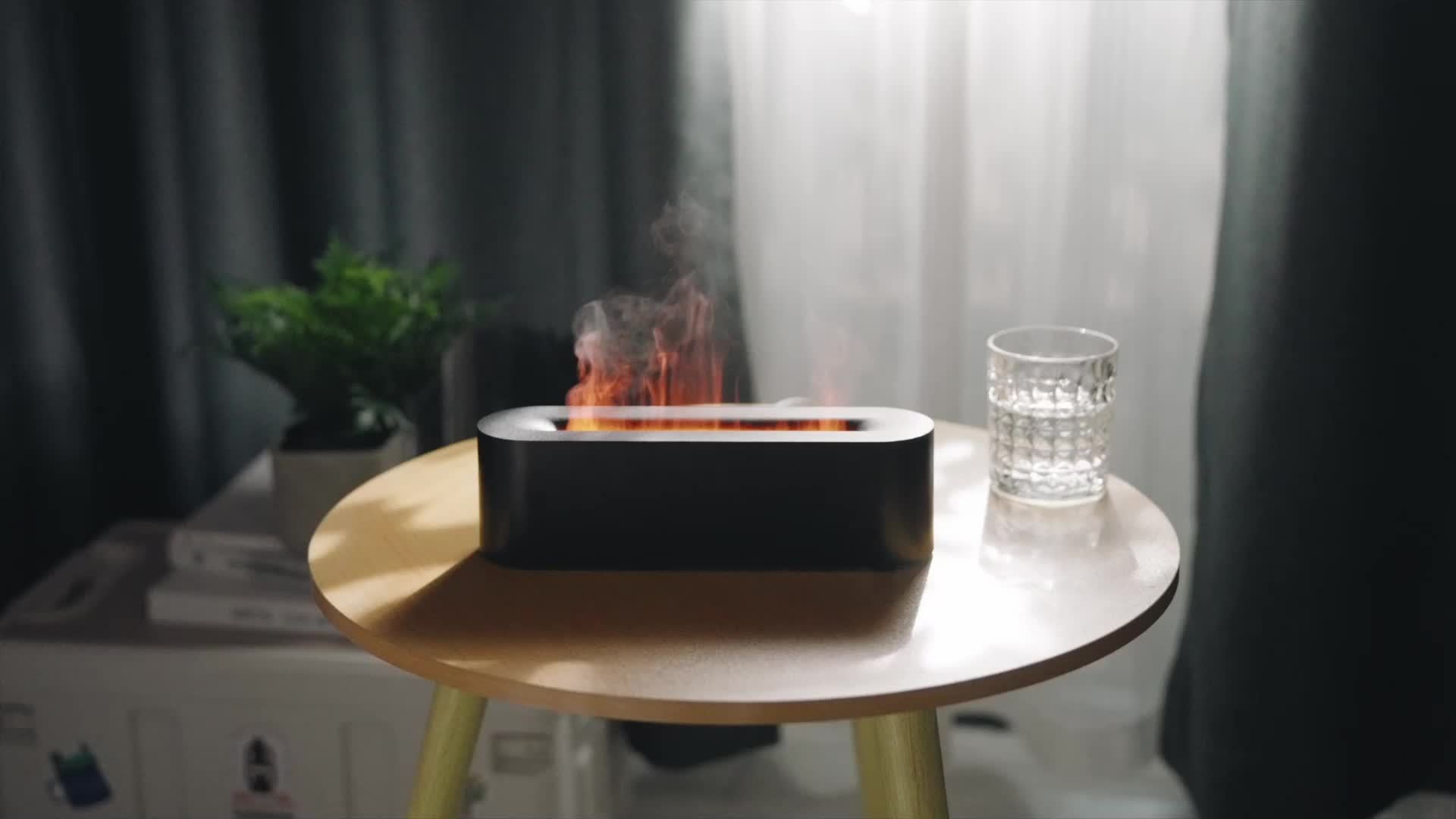 FlameGlow - USB Aroma Lamp with Flame Effect and RGB Lighting