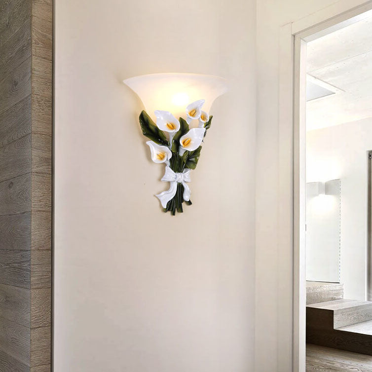BloomLight - Wall Lamp with 1 Arm and Flower Bush Shape