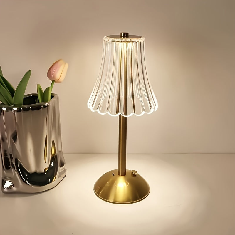 LumiGlow - Lampada da tavolo LED ricaricabile USB con controllo touch