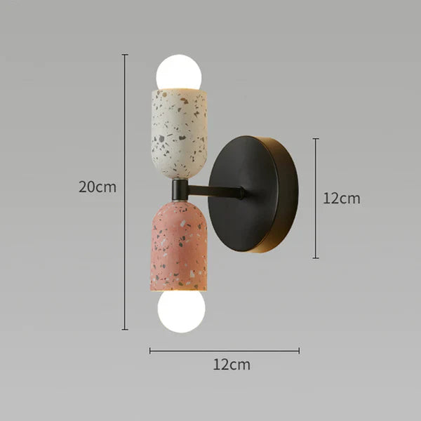 Lampada da parete creativa a doppia testa per la casa