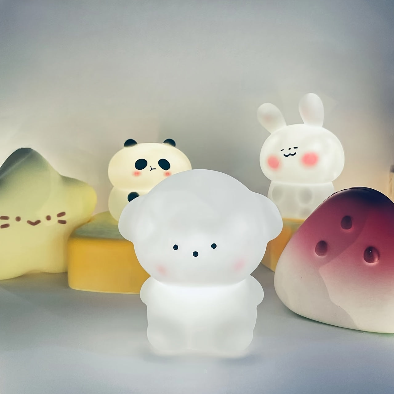 GlowDeco - Lampada Notturna Decorativa Alimentata a Batteria