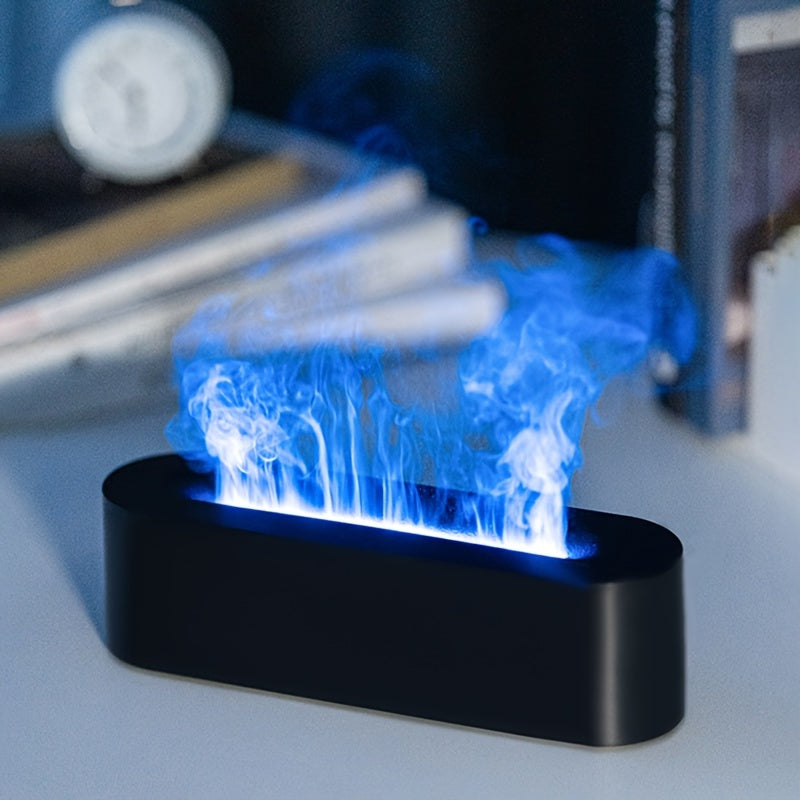 FlameGlow - Lampada Aromatica USB con Effetto Fiamma e Illuminazione RGB