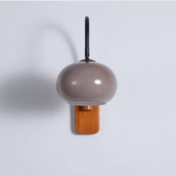 BauhausGlow – Rotatable Bauhaus Wall Lamp with Khaki Glass