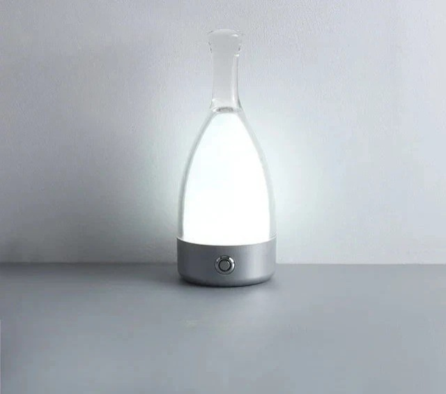 LuxeGlow - Modern Bottle Table Lamp with Dimmable LED Lighting