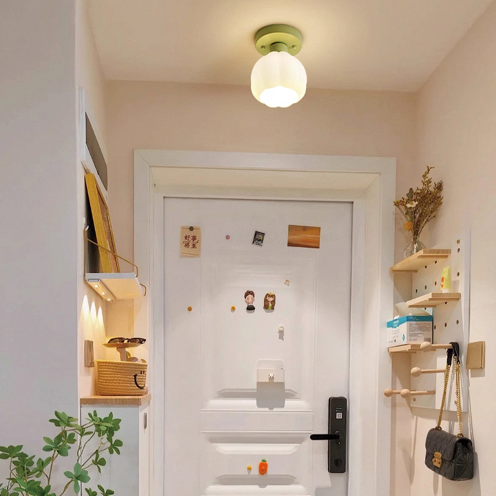 Lampada da soffitto romantica a zucca per la Gan