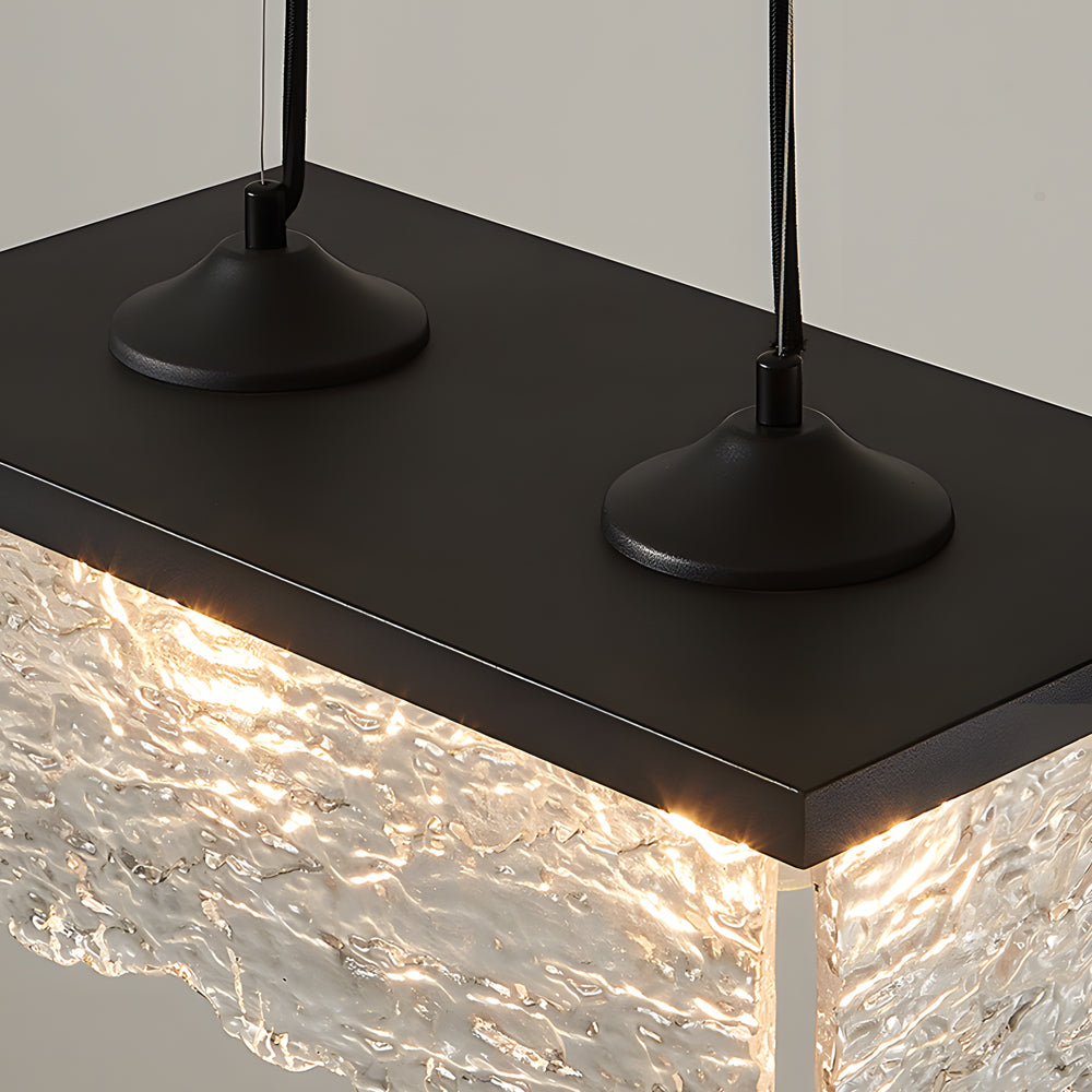 Candeeiro de teto de vidro fosco 1/2-Lichts com 3 níveis de intensidade para iluminação de sala de jantar