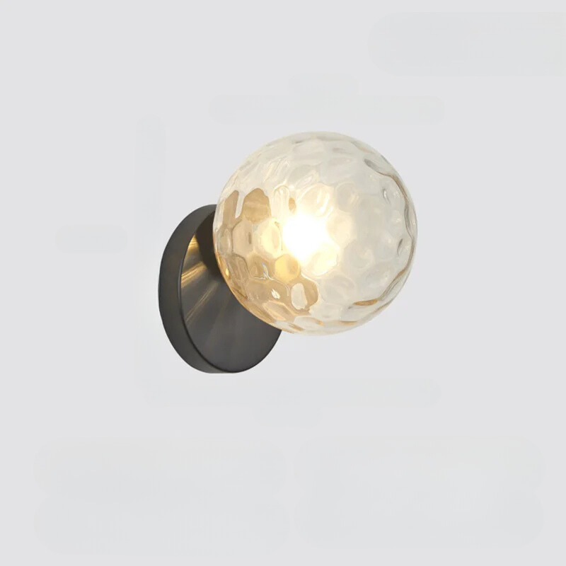 GoldLicht - Modern Golden Wall Lamp with Glass Globe