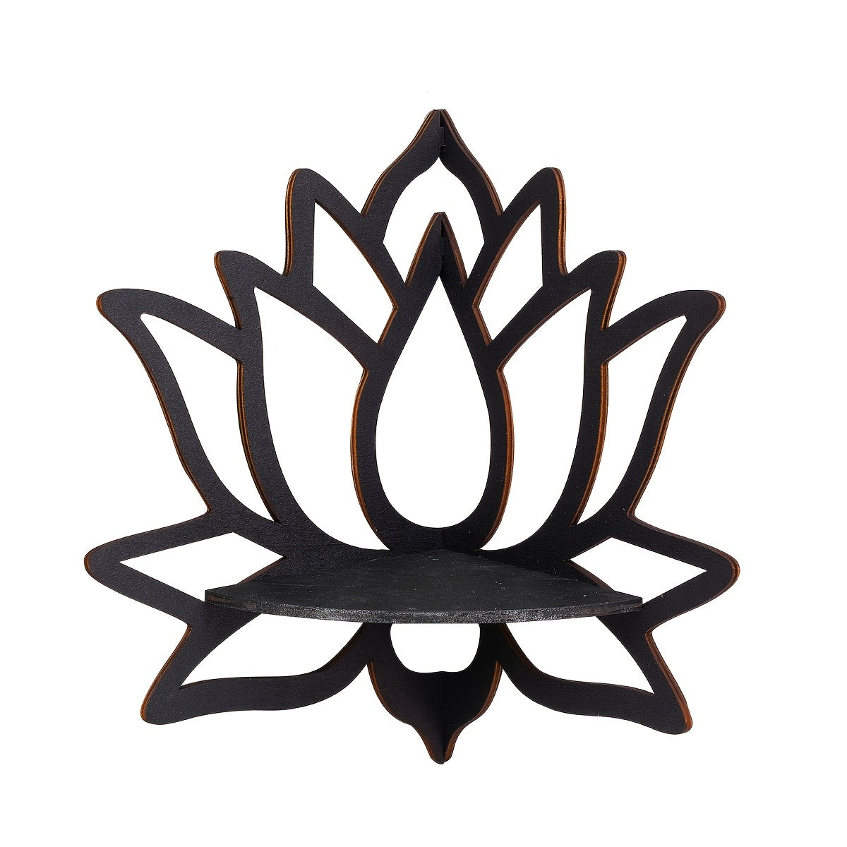 LotusWood - Floating Wooden Shelf in Lotus Shape