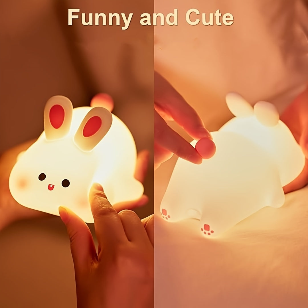 BunnyLight - Cute Bunny Night Light, USB Rechargeable with Dimmable Features