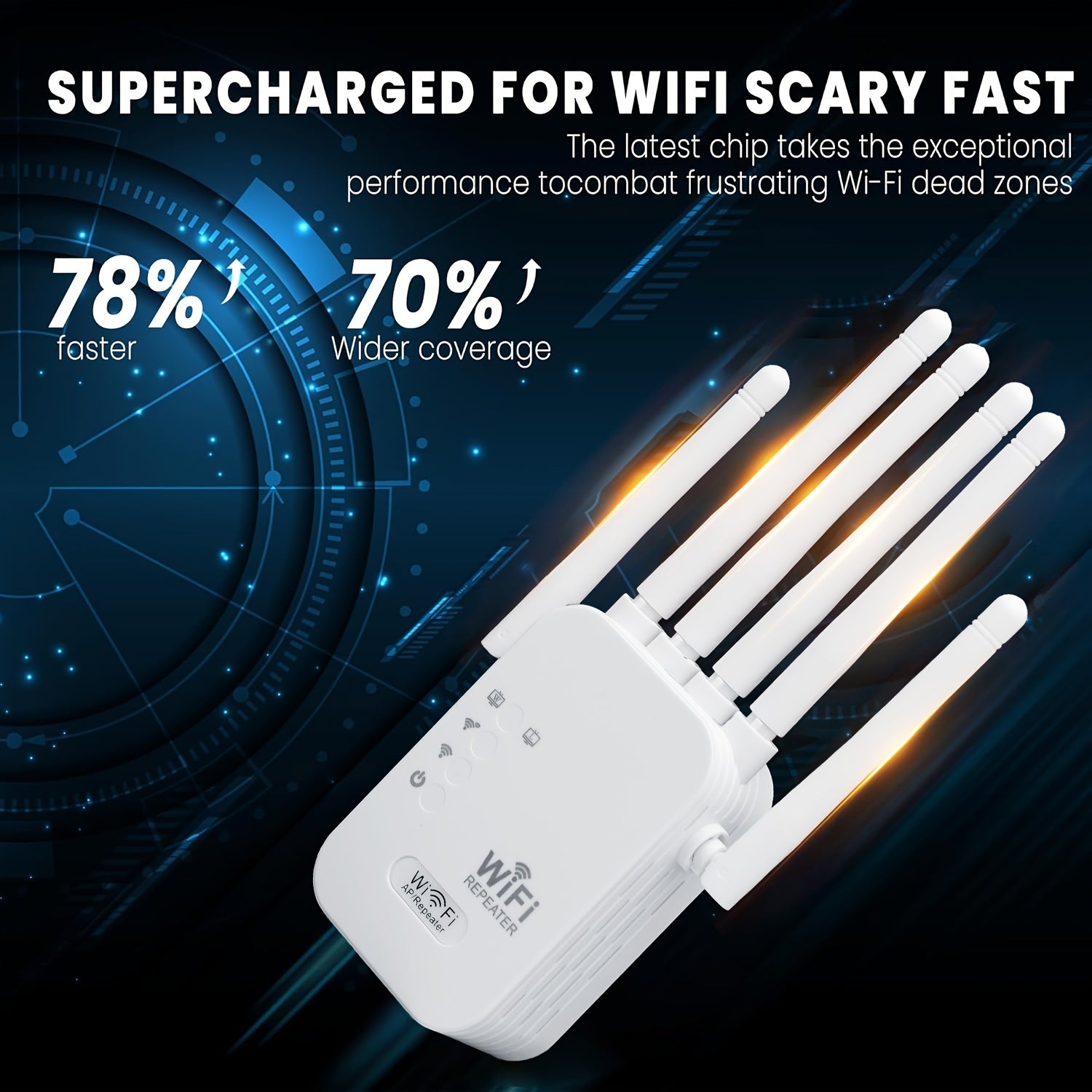 WiFi 6 Extender Dual Band Strengthen Connection Home