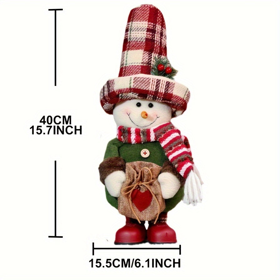 ClassicSanta - Checkered Santa Snowman Figure