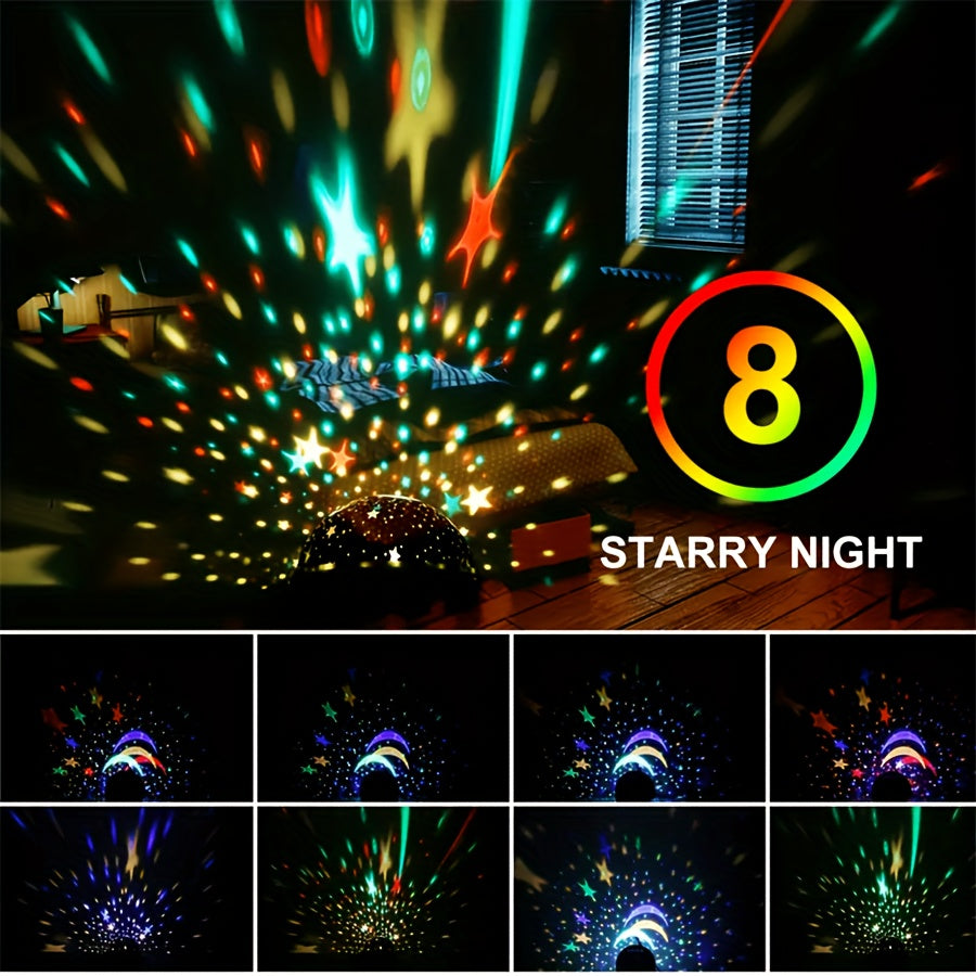 StarryDream - Starry Night Lamp with 12 Colors and 360° Rotation
