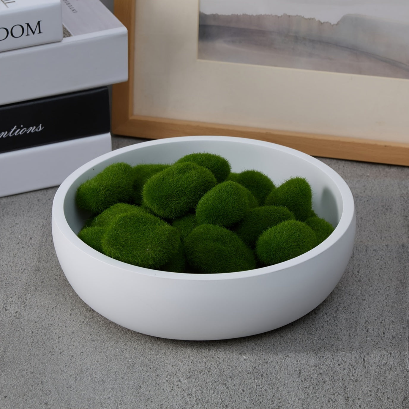 StoneServe - Ciotola Moderna in Cemento per Decorazione da Ingresso