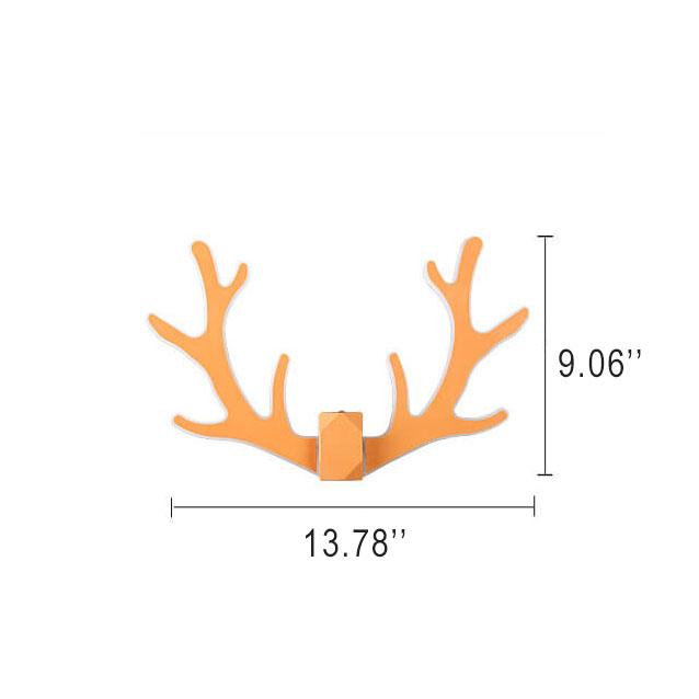 AntlerLux - Lampada da parete a forma di corna unica con illuminazione a LED