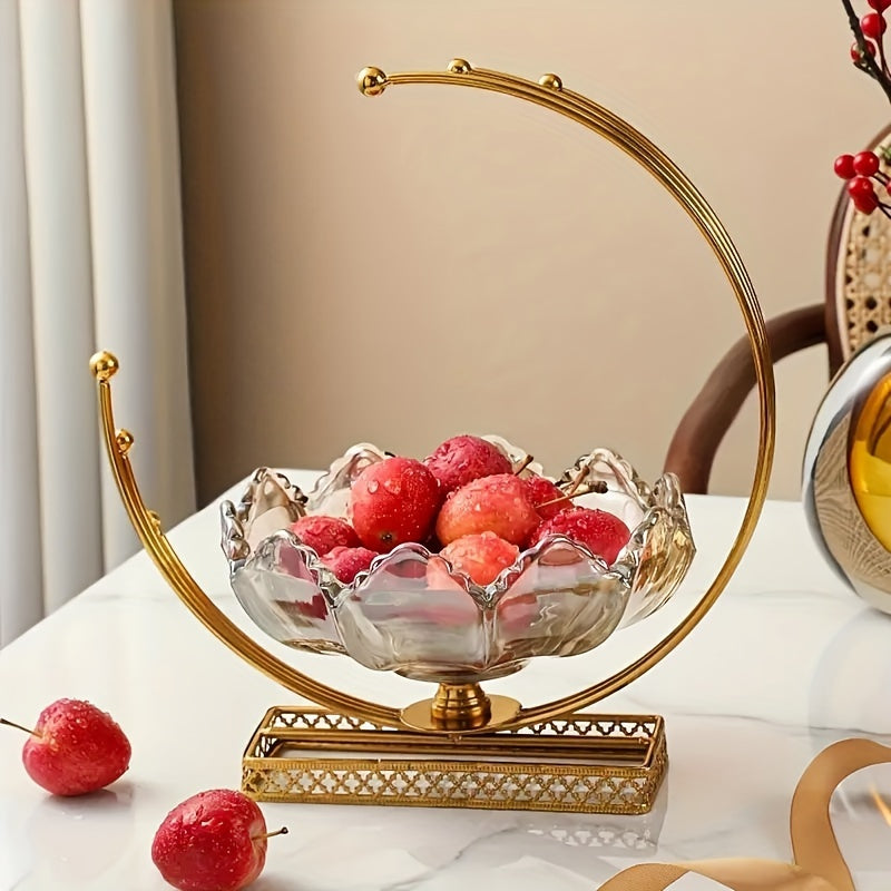 IronServe-Fruitkom - Cesto Redondo de Frutas em Ferro Fundido para Decoração de Mesa