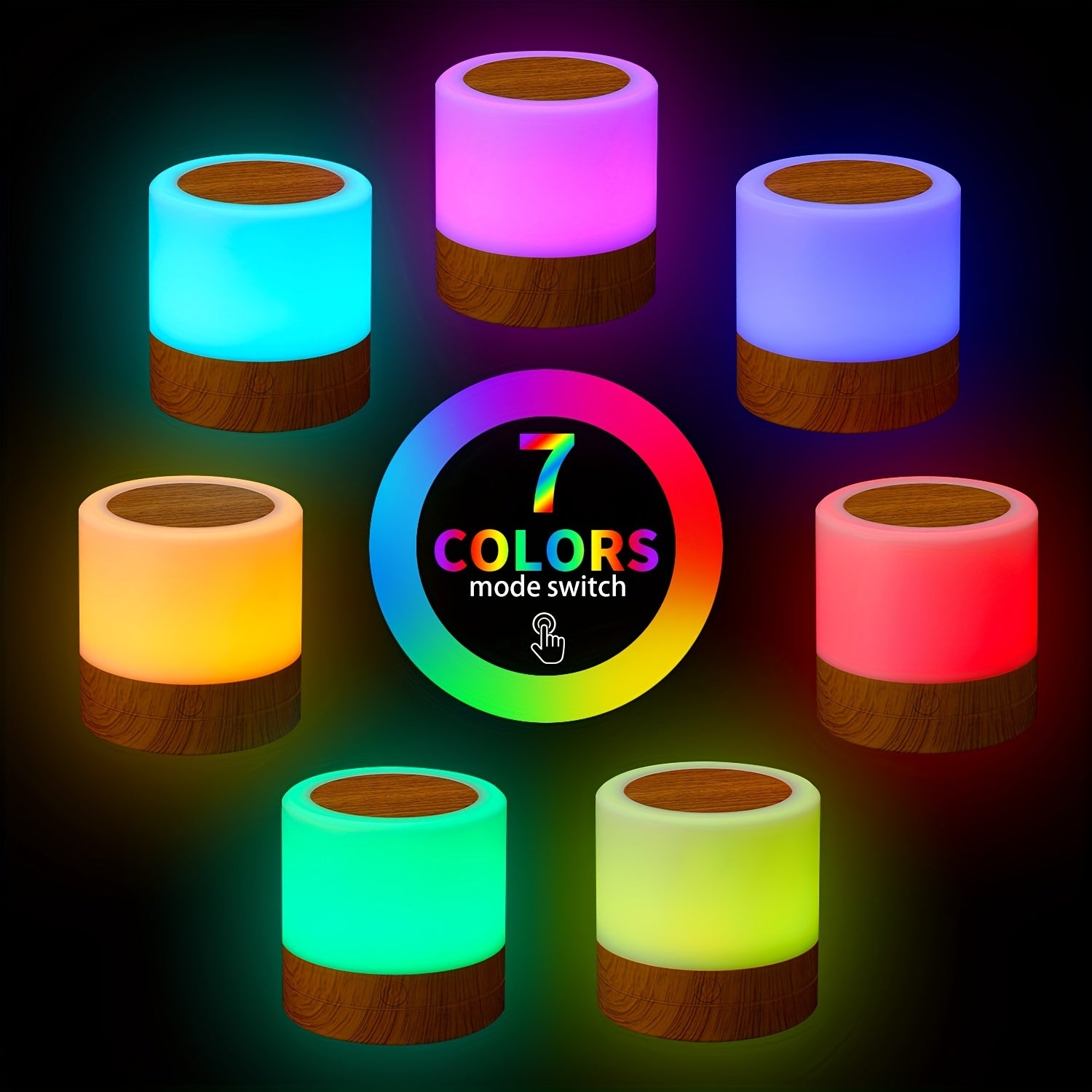 LightAura - Lampada da tavolo RGB con controllo touch e telecomando