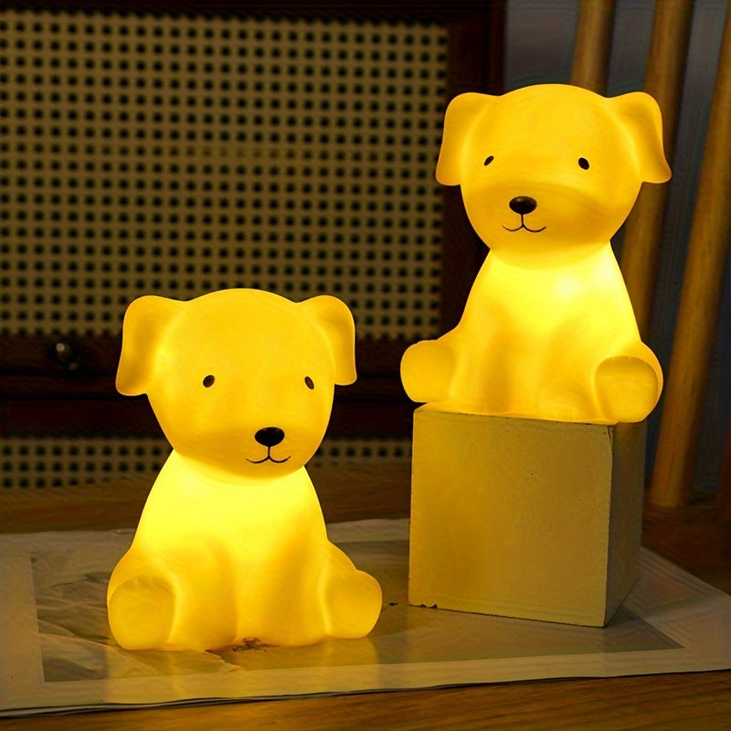 PuppyGlow - Lampada per cani in stile cartone animato carina con luce calda per decorazione della stanza