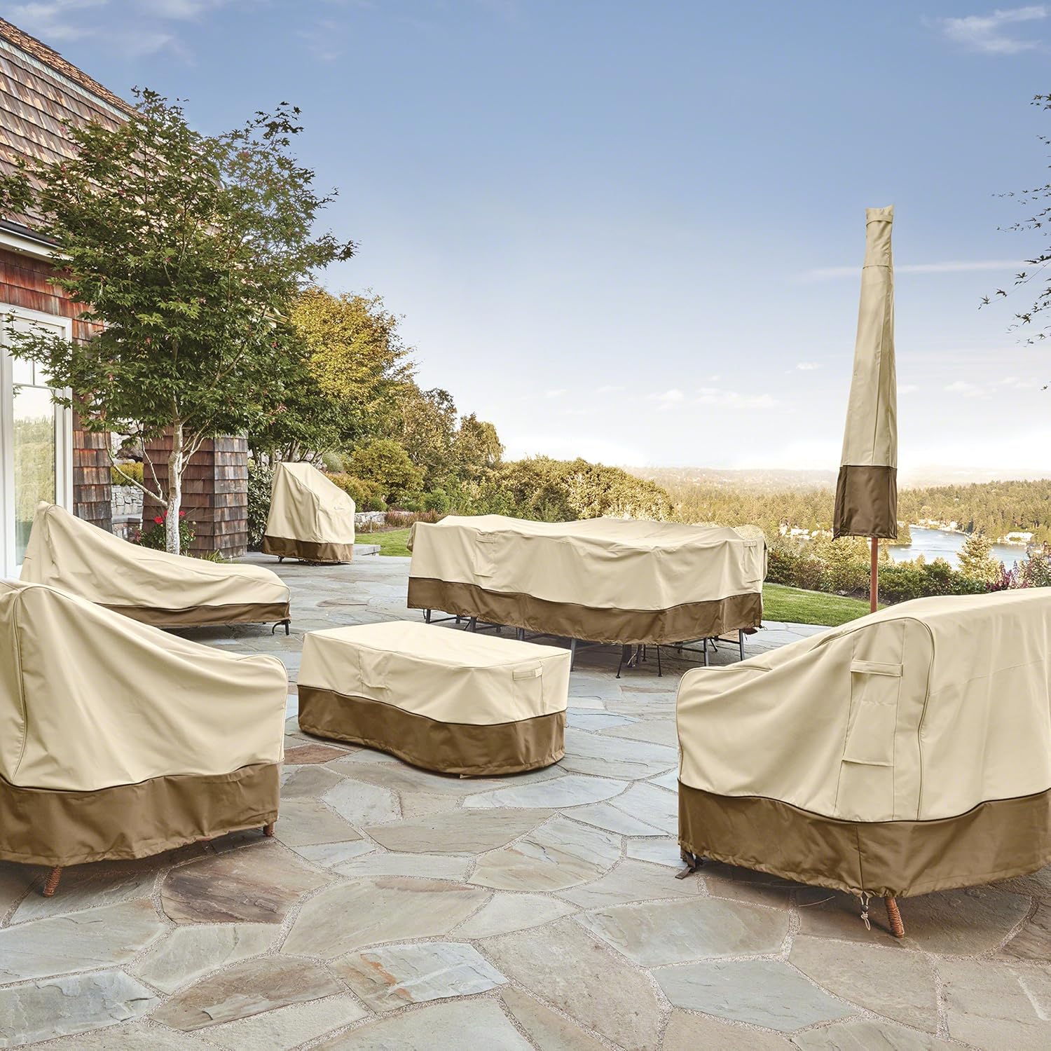 BBQ Cover Waterproof Outdoor Protective Cover Durable Polyester