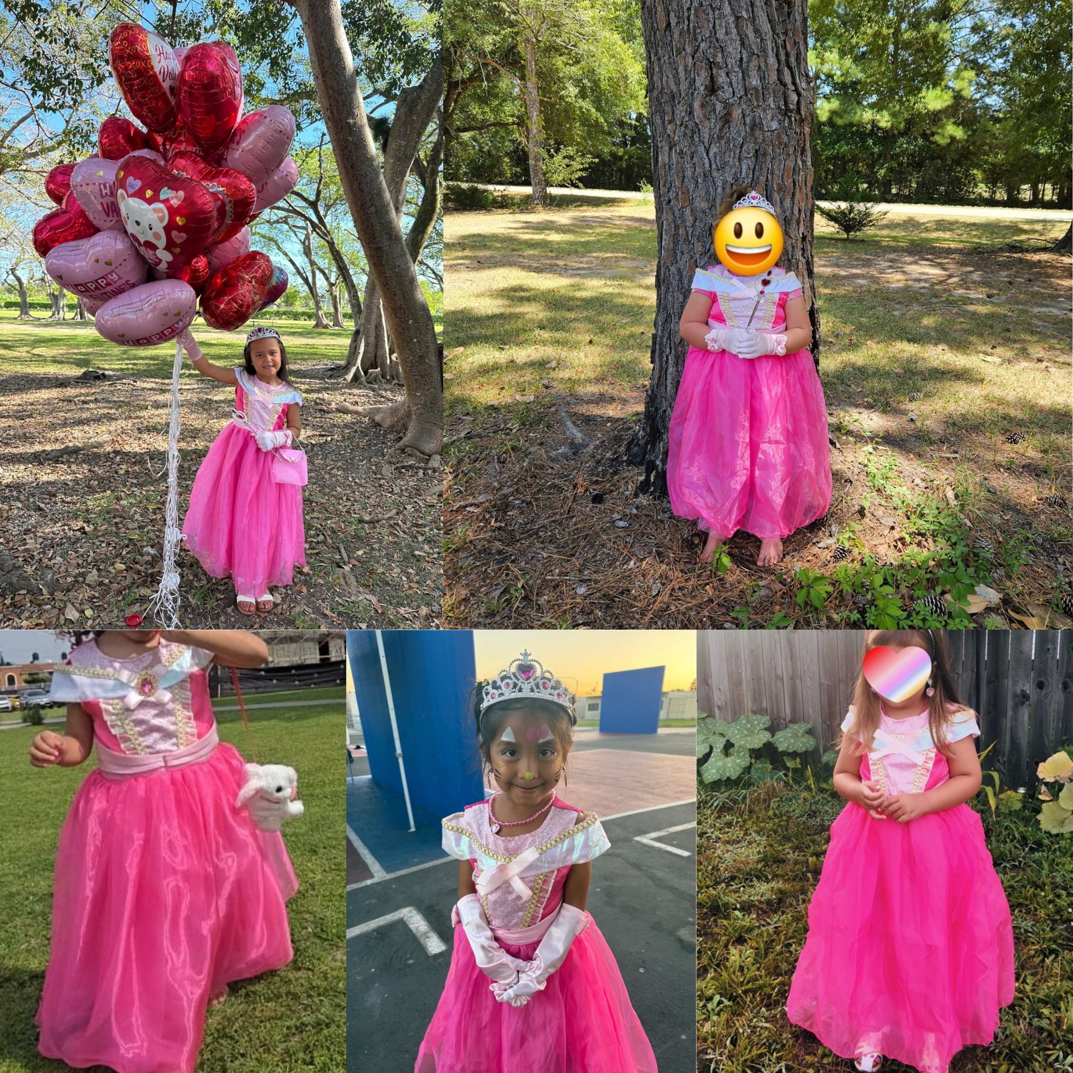 Fato de Halloween Princesa Menina Rosa Completo Carnaval