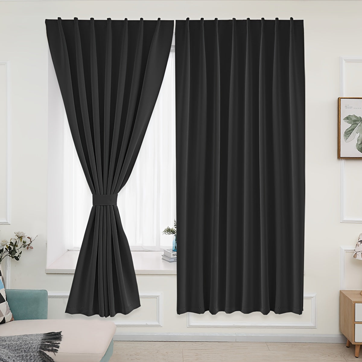 Tende Oscuranti - 2 Pezzi di Pannelli Tenda Oscuranti per Camera da Letto e Soggiorno