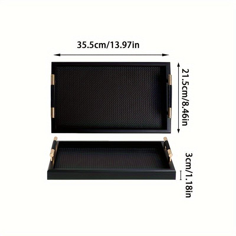 WoodBox - Wooden Jewelry Drawer with Handles | Decorative Desk Tray