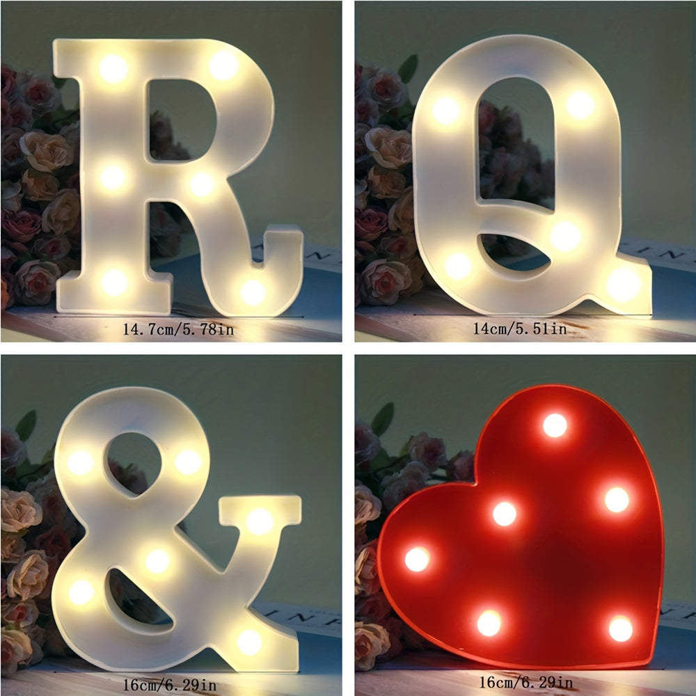 AlphaGlow - LED Decorative Letter Lamp with Battery Power Supply